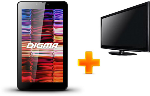Digma HIT с функцией соединения с TV через Wi-Fi