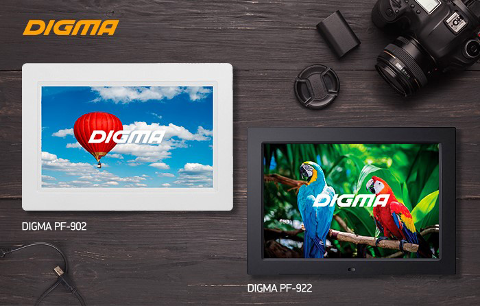  Цифровые фоторамки DIGMA PF-902 и PF-922